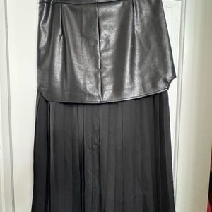 Black Pleated Skirt